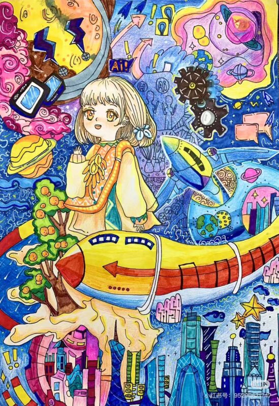 艺术小人才美术参考-章鱼馨